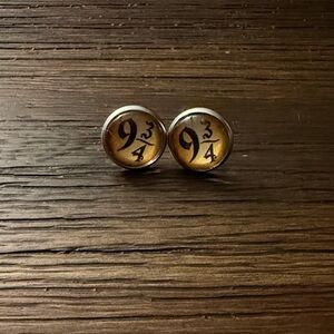 Harry Potter Themed Platform 9-3/4 Post Earrings